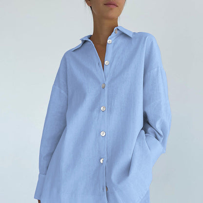 Solid Color Loose Simple Homewear Sets