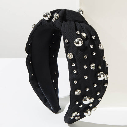 Stylish Pearl Beaded Headband Vintage All-Season Hair Accessory