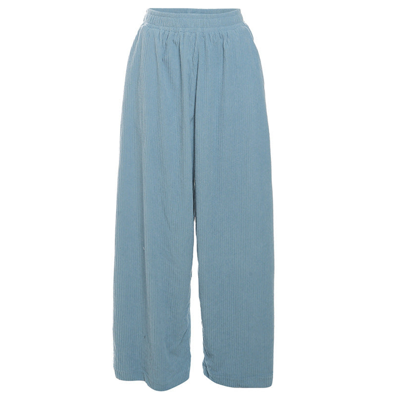 Casual High-Waisted Wide-Leg Pants For Women