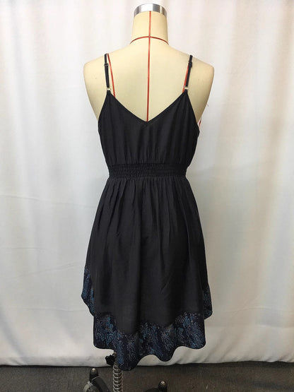 Western-Style Floral Printed Casual Mini Dress