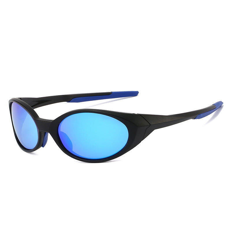 Oval Frame Polarized Sunglasses for Outdoor Sports
