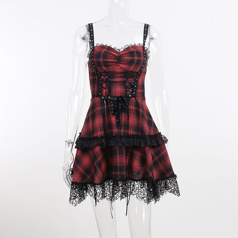 Summer Sexy Bodycon Mini Dress With Lace-Up Waist