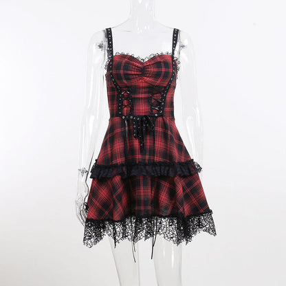 Summer Sexy Bodycon Mini Dress With Lace-Up Waist
