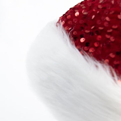 Sparkling Sequins Knitted Party Beanie Santa Hat