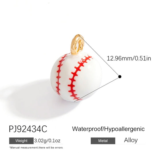 Stainless Steel DIY Sports Jewelry Accessories Keychain Pendant