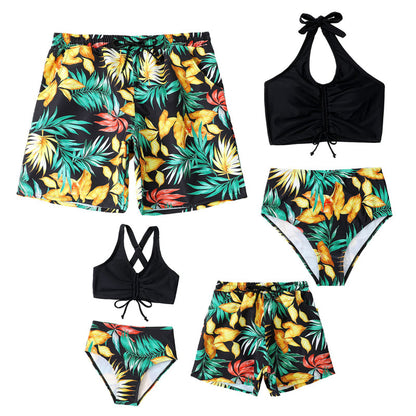 New Family Matching Tropical Swimwear Set