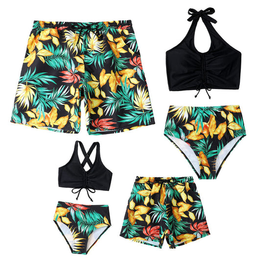 New Family Matching Tropical Swimwear Set