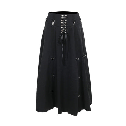 Summer Black A-Line Bodycon Skirt