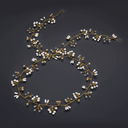 Handcrafted Pearl Headband Bridal Wedding Accessory