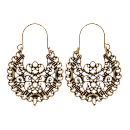 Vintage Bohemian Tassel Earrings with Hollow Design