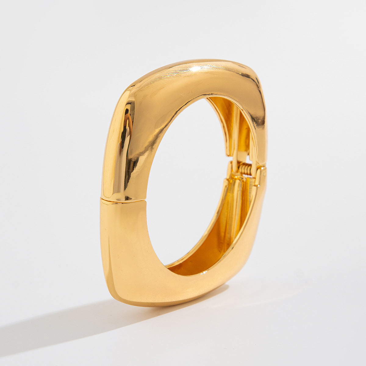 Liquid Metal Pleated Bracelet Trendy Spring Bracelet for Women