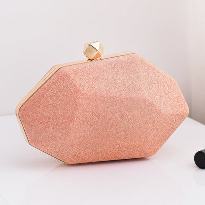 Fashionable Irregular Evening Clutch Bag PU with Pastel Colors