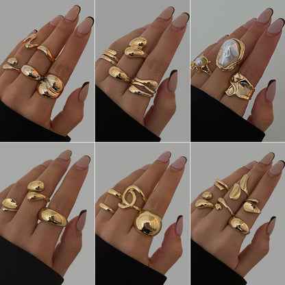 Geometric Open-Cable Ring With Baroque Pearl