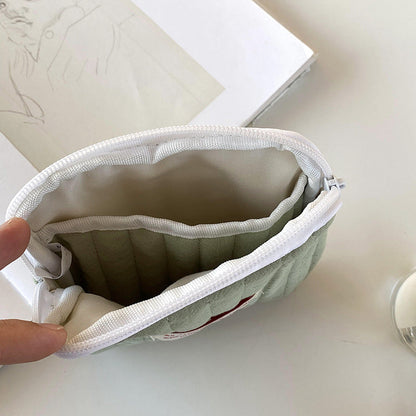Cute Portable Makeup Bag Zip Pouch Organizer