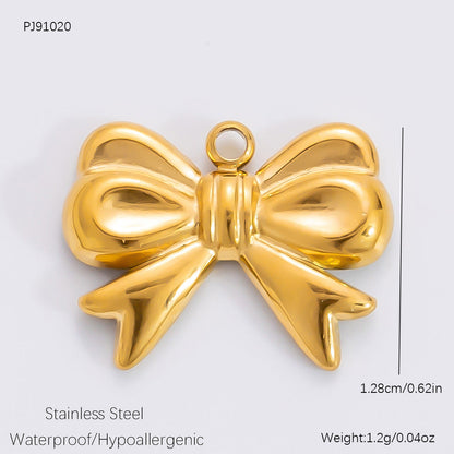 DIY Heart Butterfly Pendant Stainless Steel Jewelry Accessories