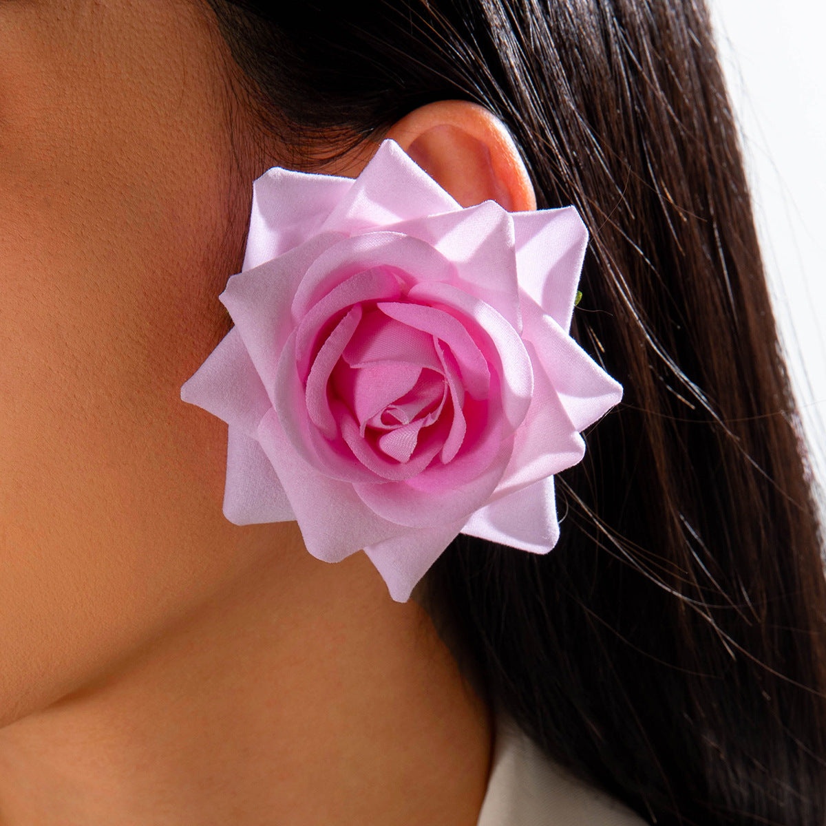 Colorful Floral Earrings With Sunflower And Rose Design