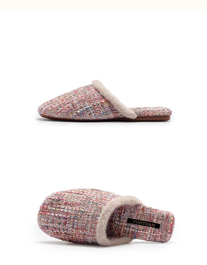 Winter Simple Thicken Warm Home Slippers
