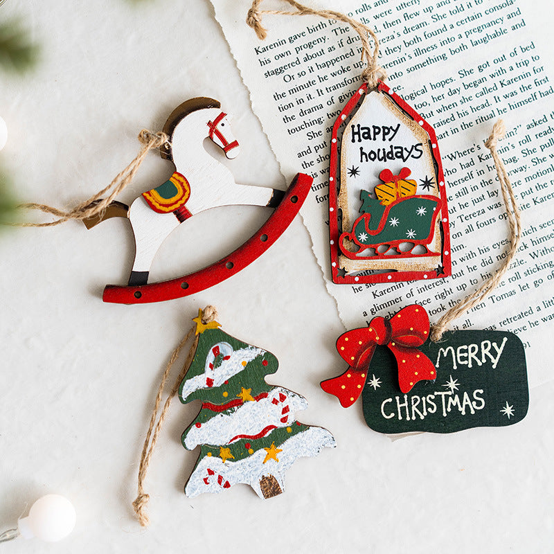Cute Merry Christmas Tree Wall Hanging