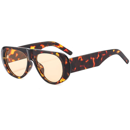 Fashionable Oval High-End Casual UV400 Sunglasses