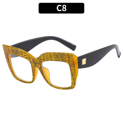Trendy Large Frame Cat Eye Blue Light Blocking Glasses