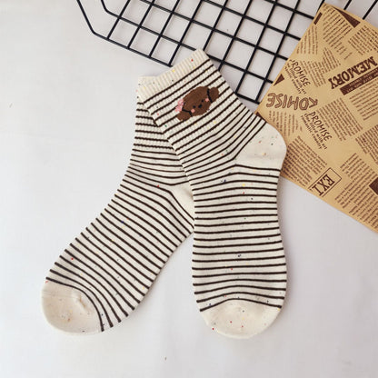 Rufia - Cute Cartoon Dog Crew Socks