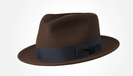 Classic Wool Felt Fedora Hat for Autumn and Winter