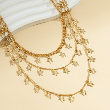 Sexy Star Peral Butterfly Chain