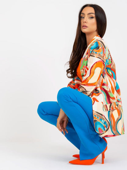 New Hot Color Pattern Blazer Outwear