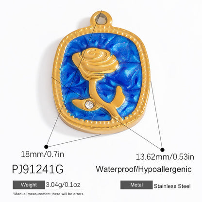 Bohemian Style Stainless Steel Beach Pendant Necklace