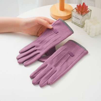 Winter Soft Windproof Thick Fleece Thermal Gloves