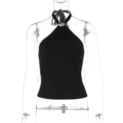 Adjustable Strap Backless Top Trendy Casual Sexy