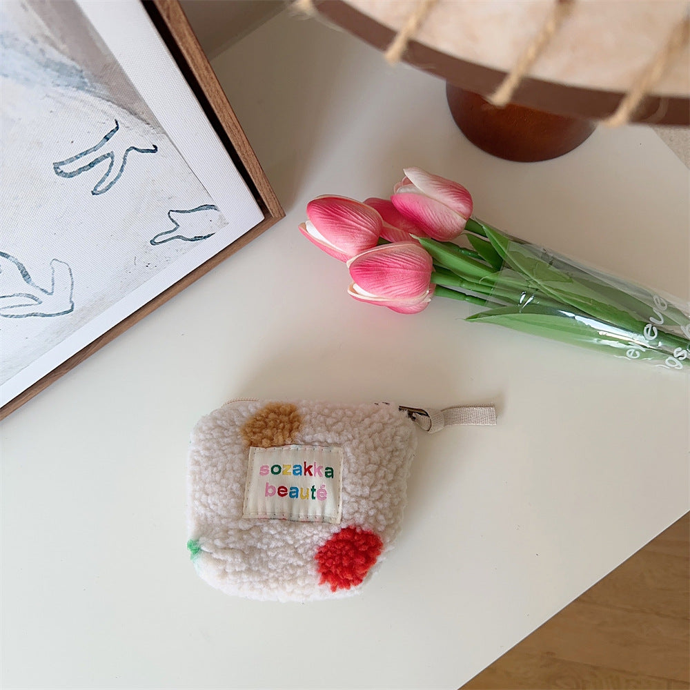 Cosbai - Mini Plush Makeup Bag