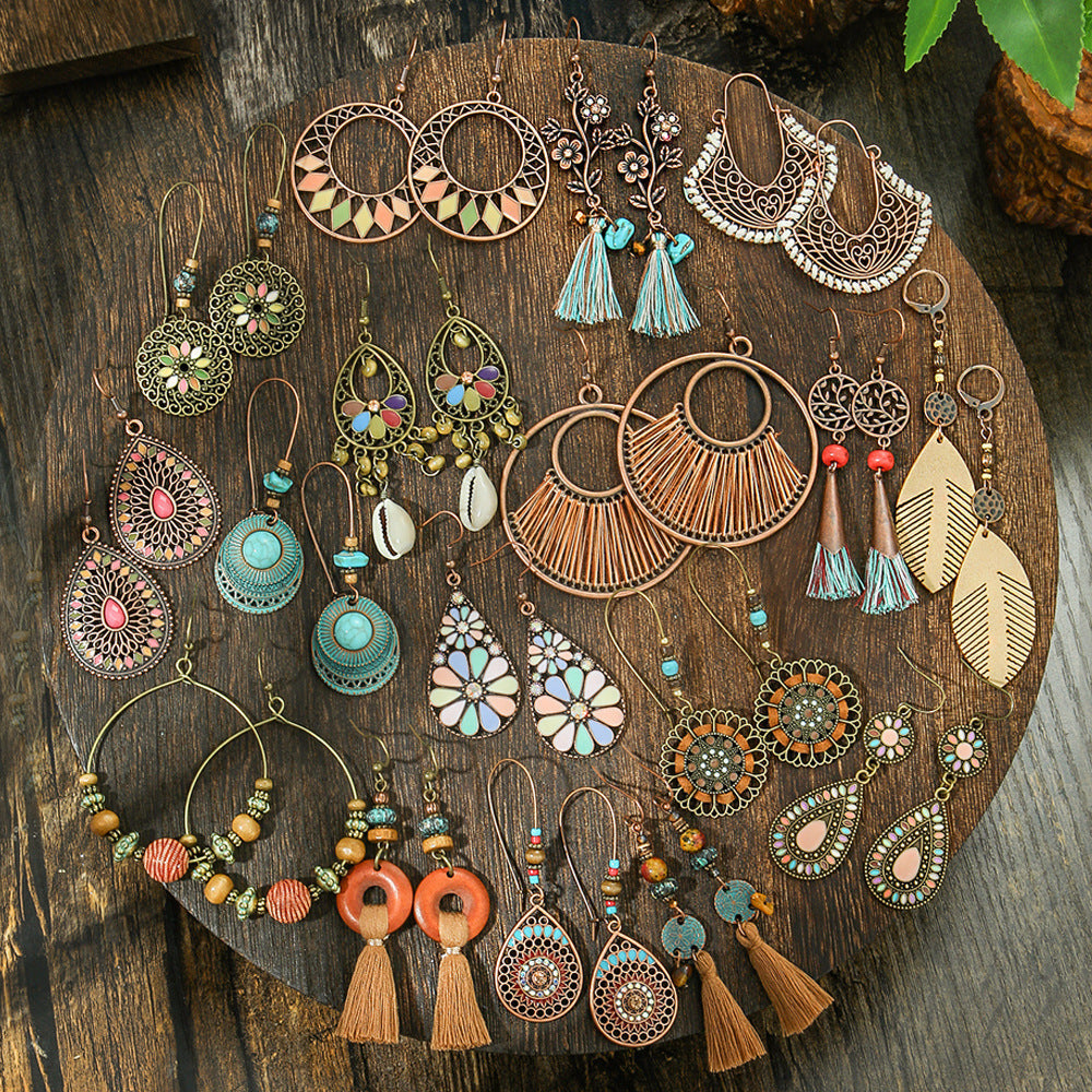 Bohemian Style Vintage Long Tassel Earrings for Women