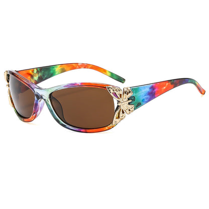 Fashionable Oversized Rectangle Sunglasses - UV400 Protection