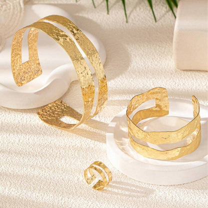 Irregular Simple Bracelet Set Arm Cuff