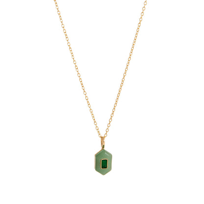 Trendy Rhinestone Waterdrop Pendant Chain Necklace