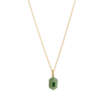 Trendy Rhinestone Waterdrop Pendant Chain Necklace