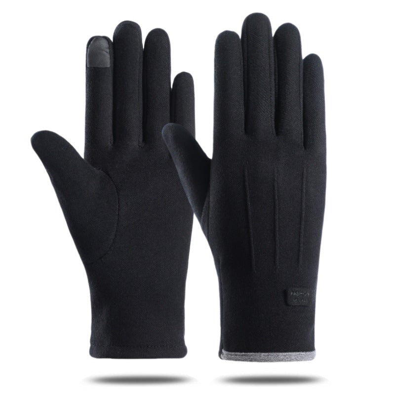 Winter Soft Windproof Thick Fleece Thermal Gloves