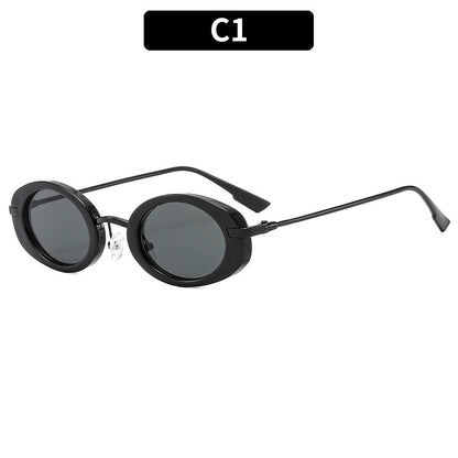 Retro Oval UV400 Women's Sunglasses Trendy Outdoor Eyewear