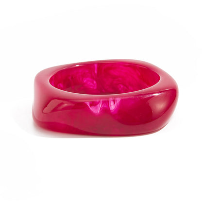 Geometric Acrylic Bangle Bracelet Trendy Ins Style For Women