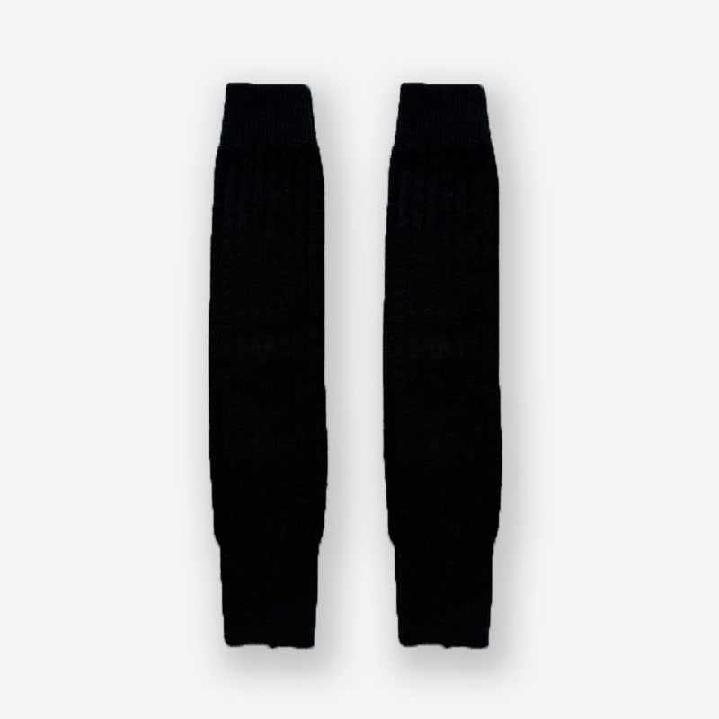 Wool Blend Knitted Leg Warmers Cozy Casual Socks