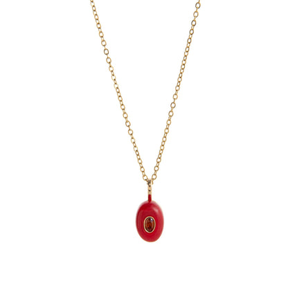 Trendy Rhinestone Waterdrop Pendant Chain Necklace