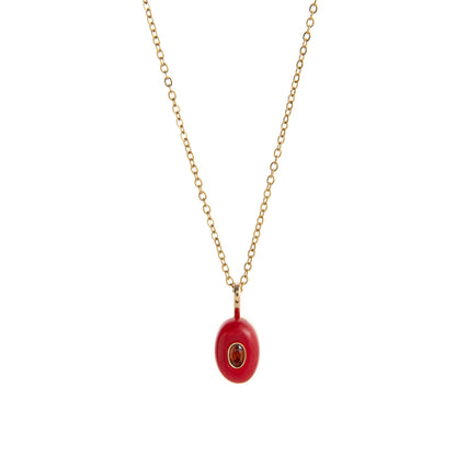 Trendy Rhinestone Waterdrop Pendant Chain Necklace