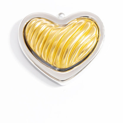 Heart Pendant Stainless Steel Necklace Trendy DIY Jewelry Accessories