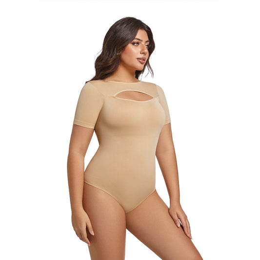 Sexy Slim-Fit Short Sleeve Bodysuit For Women