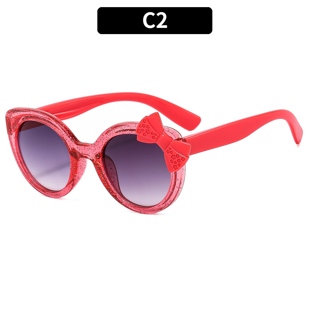 Cute Kids' Butterfly Knot Sunglasses UV400 Protection
