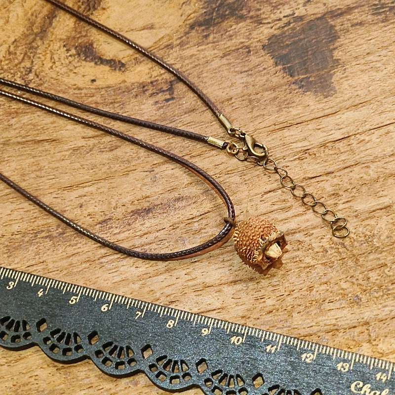 Creative Acorn Pendant Necklace Retro Style Accessories