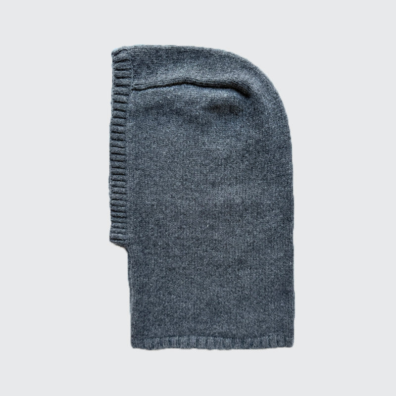 100% Pure Wool Knit Balaclava Hat with Scarf