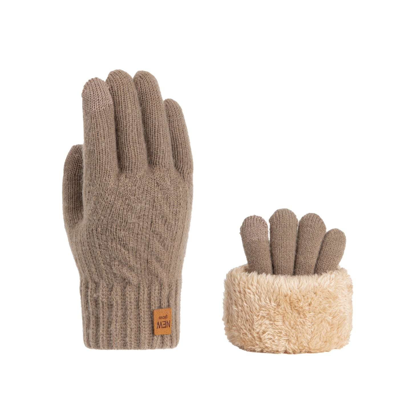 Winter Warm Knitted Touchscreen Gloves for Women