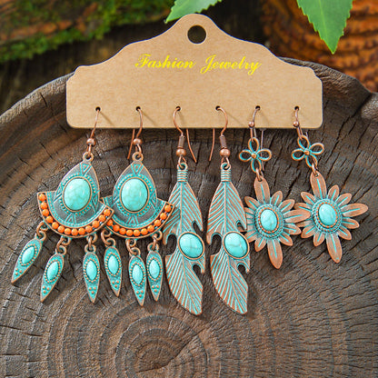 Bohemian Tassel Earrings Vintage Metal